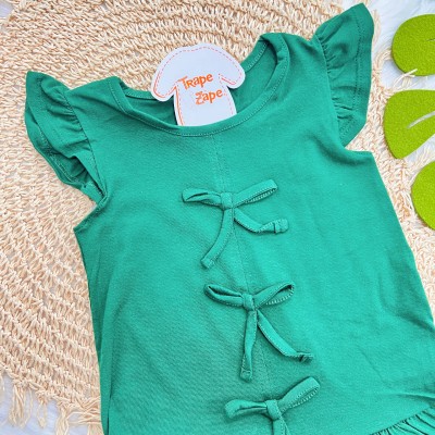 Vestido Três Laços - Verde